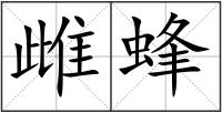 雌蜂