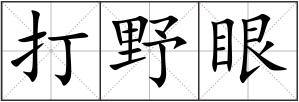 打野眼