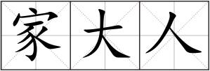 家大人