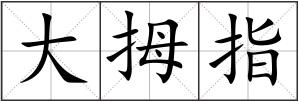 大拇指