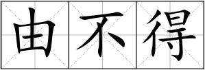 由不得