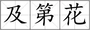 及第花