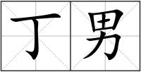 丁男
