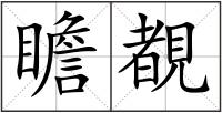 瞻覩