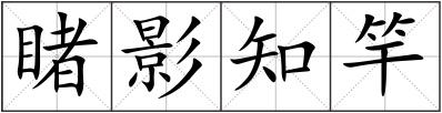 睹影知竿