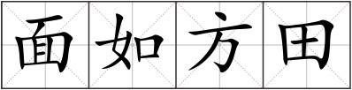 面如方田