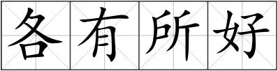 各有所好