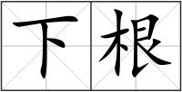 下根