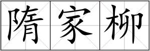 隋家柳
