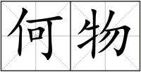 何物