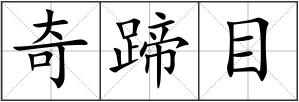 奇蹄目