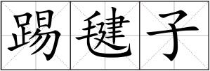踢毽子