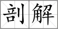 剖解