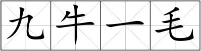 九牛一毛
