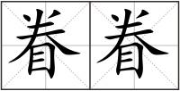 眷眷