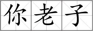 你老子