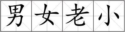 男女老小