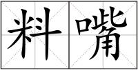 料嘴