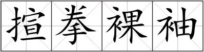 揎拳裸袖