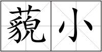 藐小