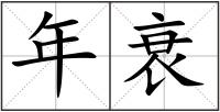 年衰