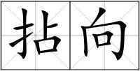 拈向