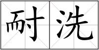 耐洗