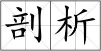 剖析