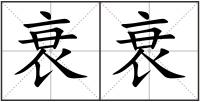 衰衰