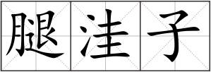 腿洼子