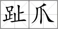 趾爪